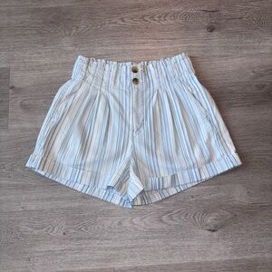 American Eagle Striped Blue Women's Shorts